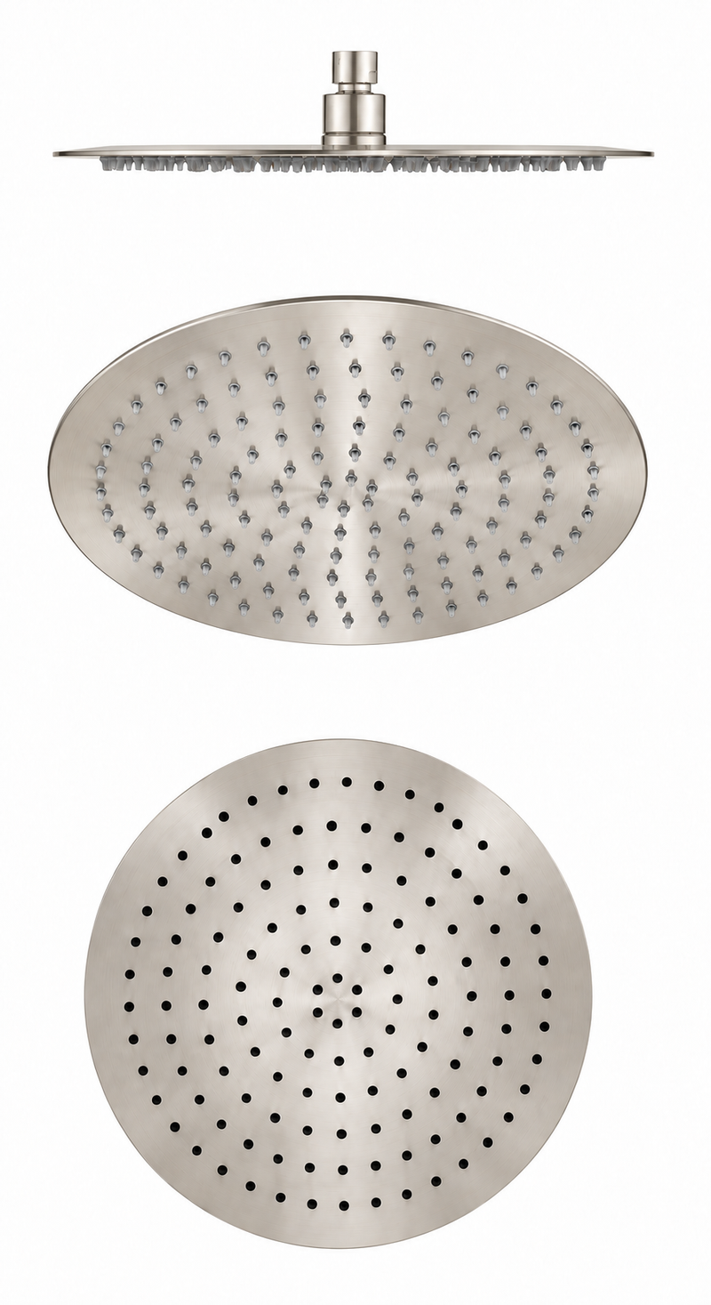 250mm (10 inch) Brushed Nickel Round Shower Head