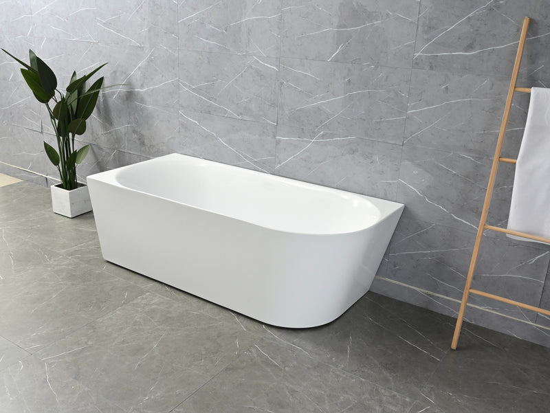 Ava 1700mm Corner (Left) Gloss White Bathtub BRC-1700L