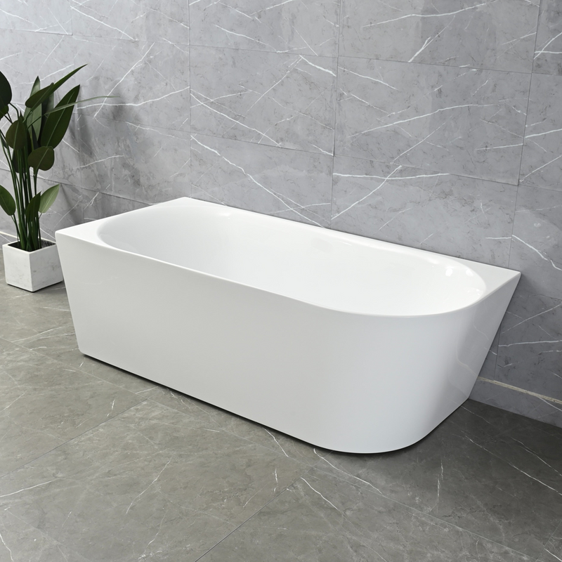 Ava 1700mm Corner (Left) Gloss White Bathtub BRC-1700L