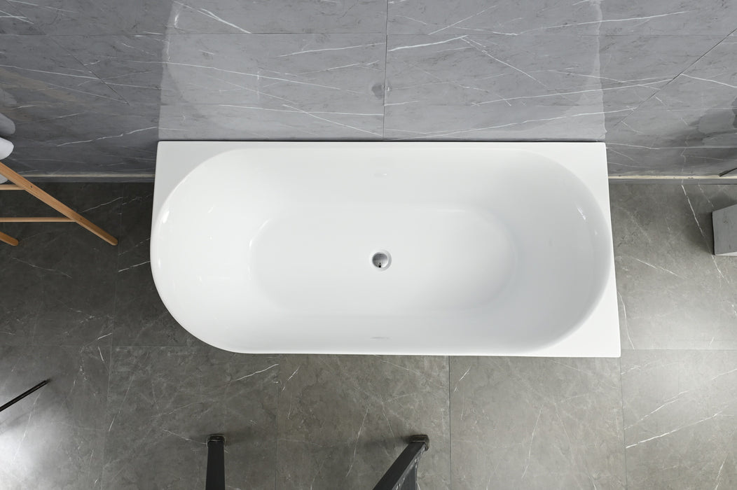 Ava 1700mm Corner (Right) Gloss White Bathtub BRC-1700R