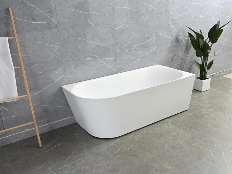 Ava 1500mm Corner (Right) Gloss White Bathtub BRC-1500R