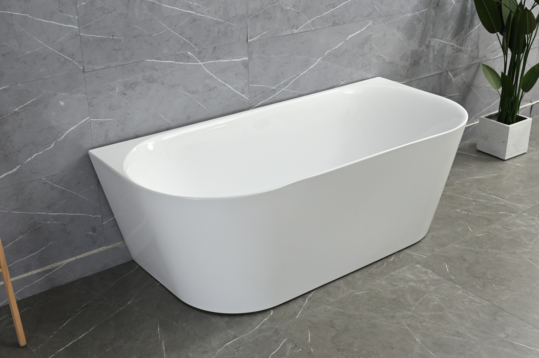 Ava 1500mm Back To Wall Gloss White Bathtub BRM-1500