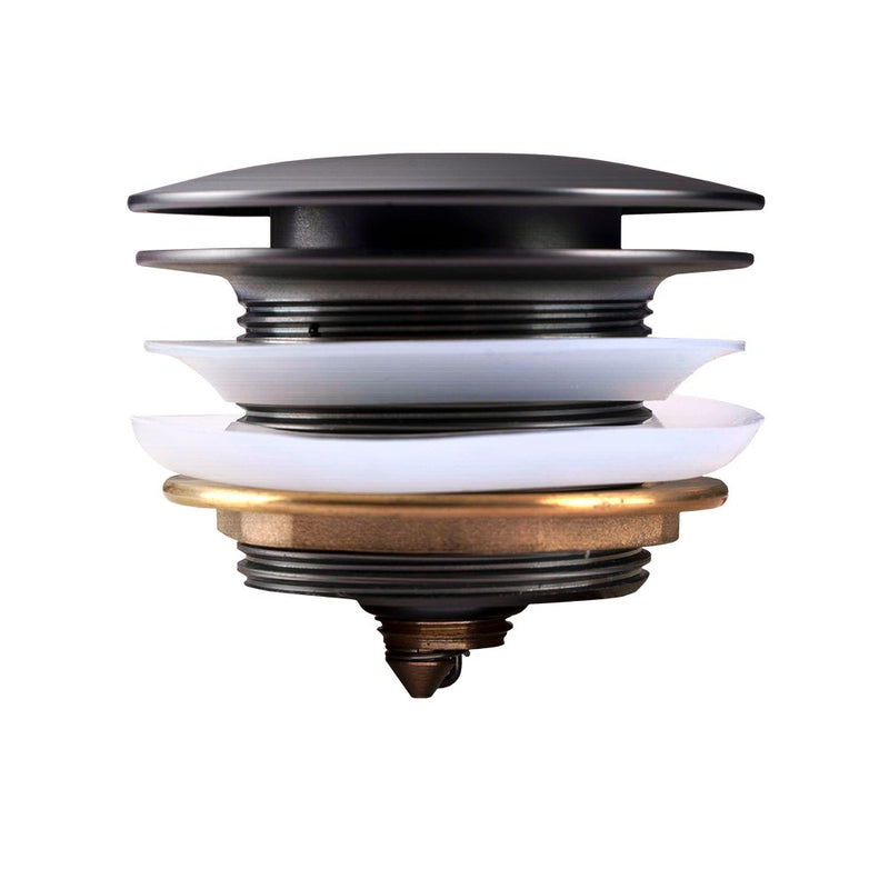 Brushed Gun Metal Bathtub Pop Up Waste No Overflow