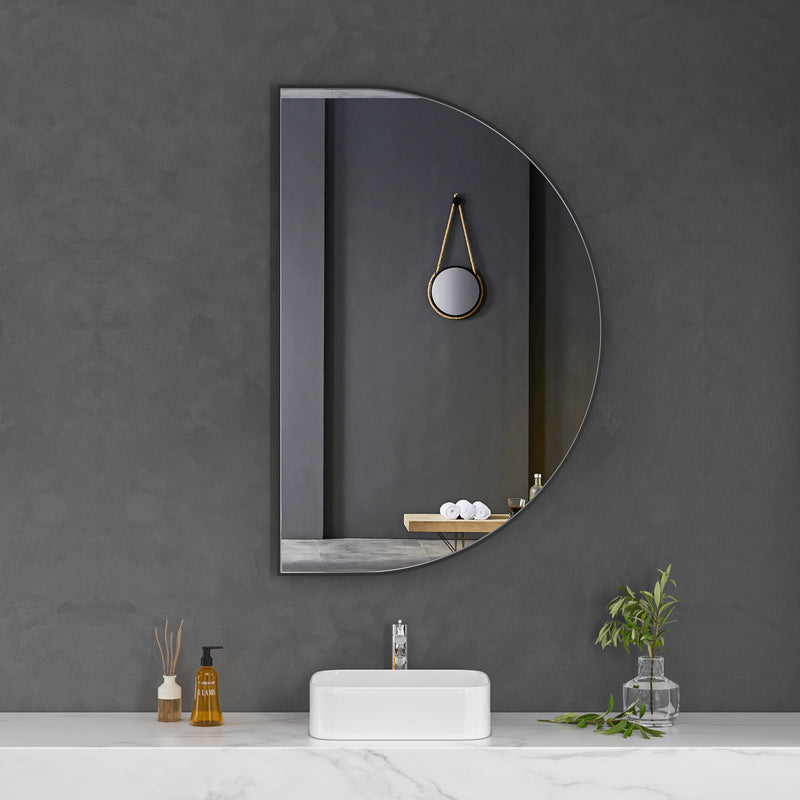 Black Framed Arched 1200x800 Mirror FMR4-12080-B