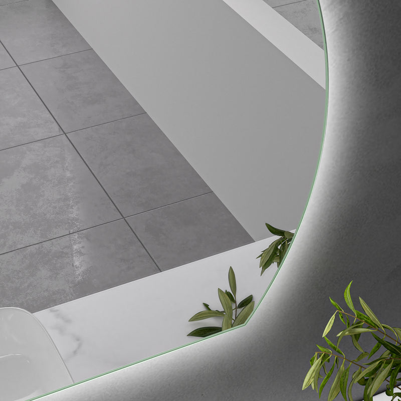 LED Mirror 1000x800 Arched Frameless Touch Backlit LED Mirror MR4-A-10080