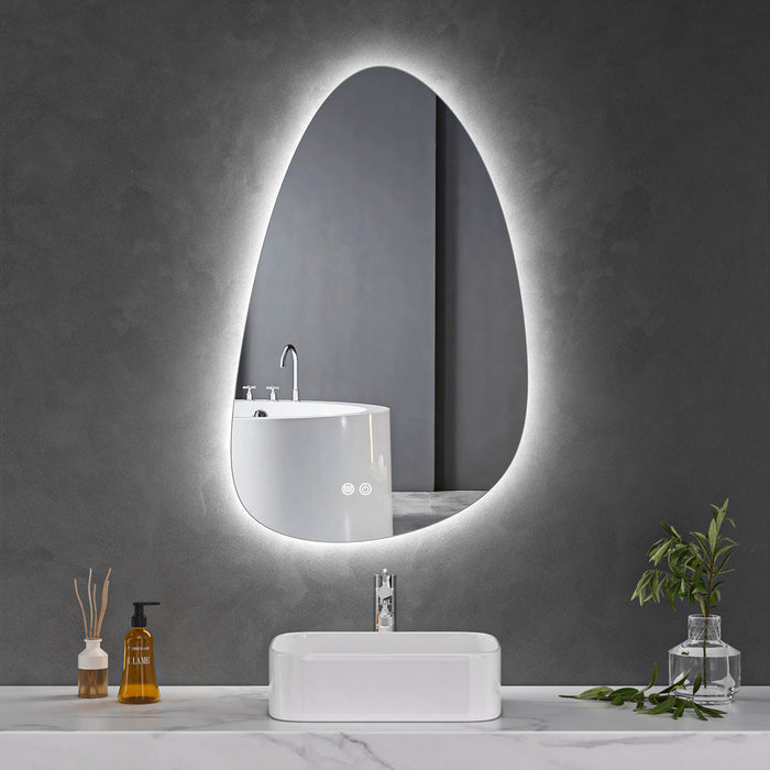 LED Mirror 600x900 Teardrop Frameless Touch Backlit LED Mirror MR5-6090