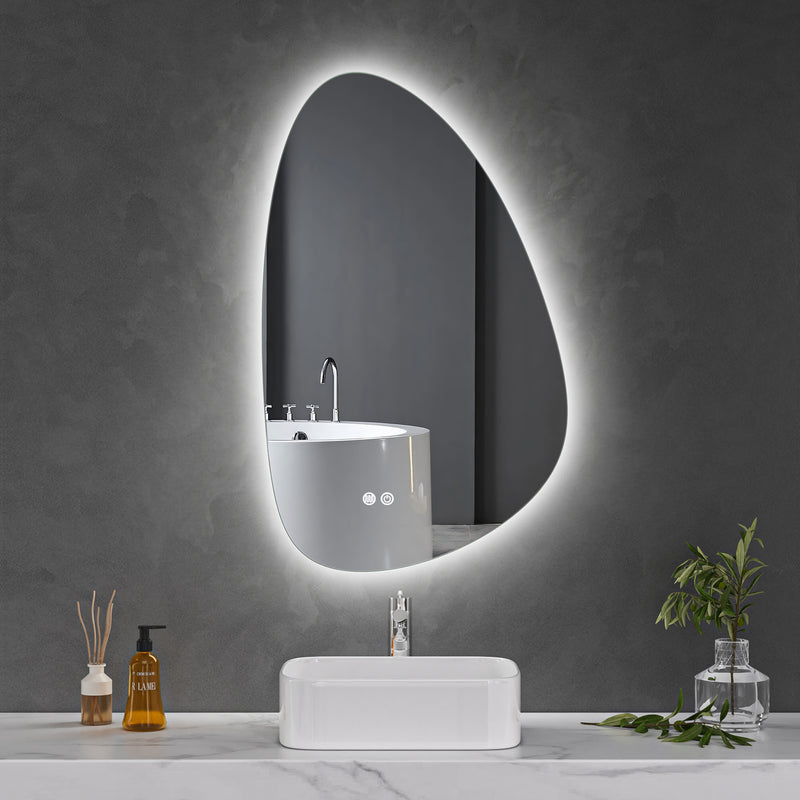 LED Mirror 600x900 Teardrop Frameless Touch Backlit LED Mirror MR5-6090