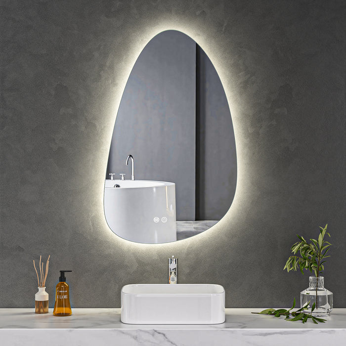 LED Mirror 600x900 Teardrop Frameless Touch Backlit LED Mirror MR5-6090