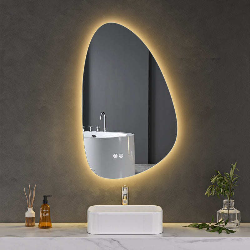 LED Mirror 600x900 Teardrop Frameless Touch Backlit LED Mirror MR5-6090