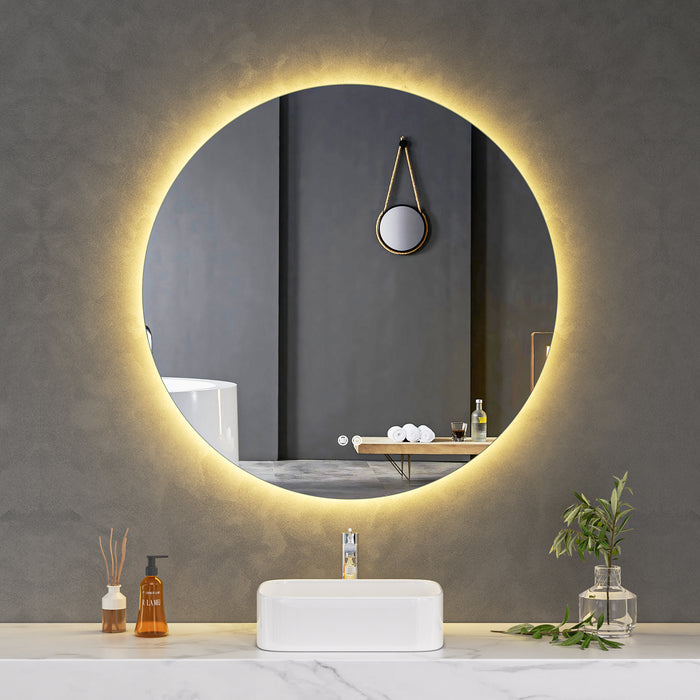 LED Mirror 1000mm Round Frameless Touch Backlit LED Mirror MR7-100