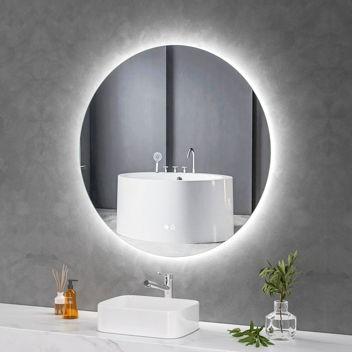 LED Mirror 1000mm Round Frameless Touch Backlit LED Mirror MR7-100