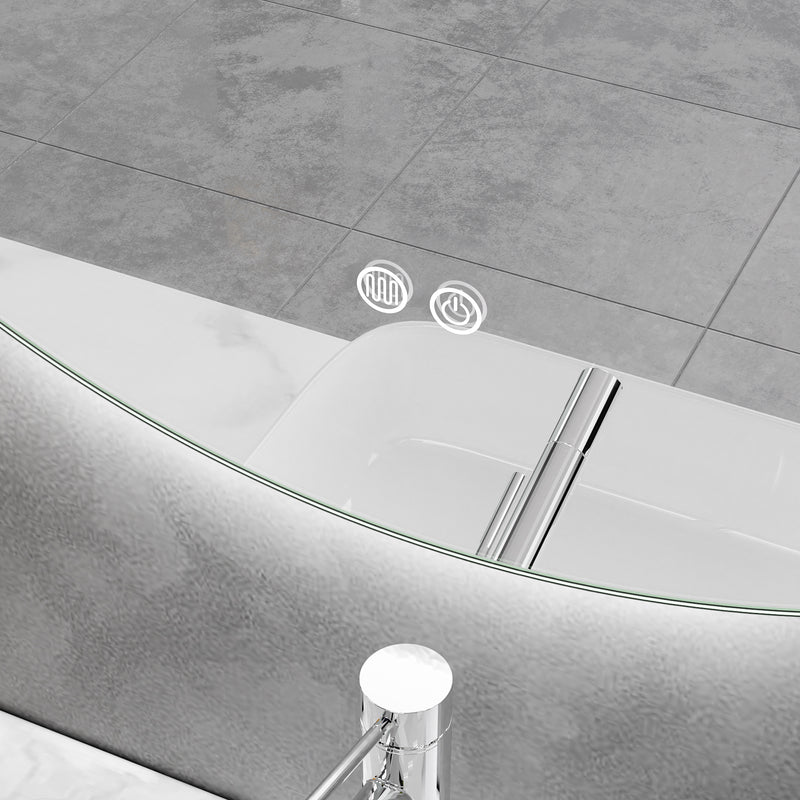 LED Mirror 1000mm Round Frameless Touch Backlit LED Mirror MR7-100