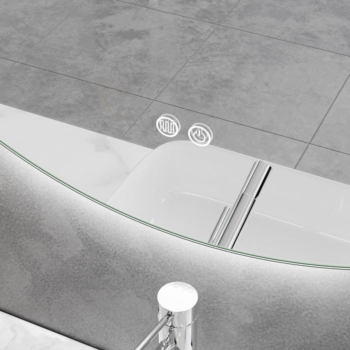 LED Mirror 1000mm Round Frameless Touch Backlit LED Mirror MR7-100