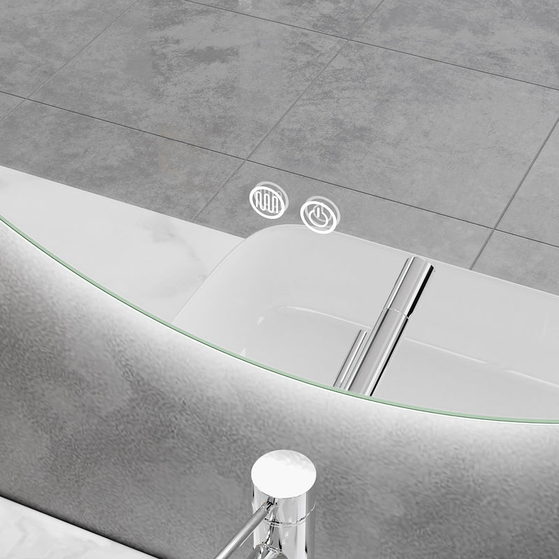 LED Mirror 900mm Round Frameless Touch Backlit LED Mirror MR7-90