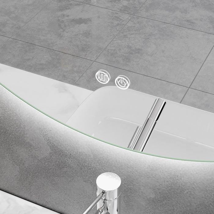 LED Mirror 900mm Round Frameless Touch Backlit LED Mirror MR7-90