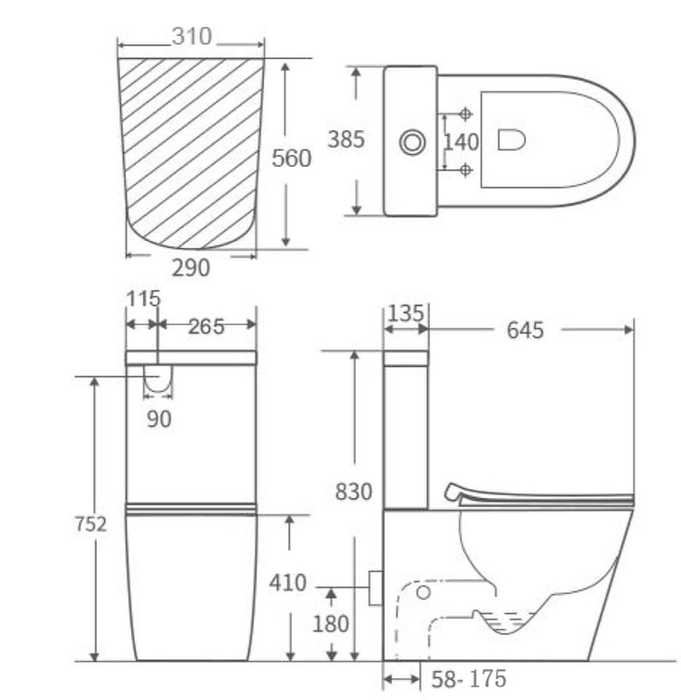 T15-R Dimensions