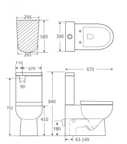 T45 Dimensions