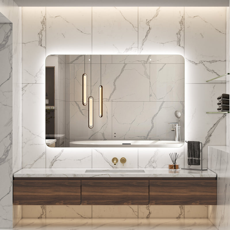 Touchless LED Mirror 1200x800 Rectangular Frameless Backlit LED Mirror TLMR1-12080
