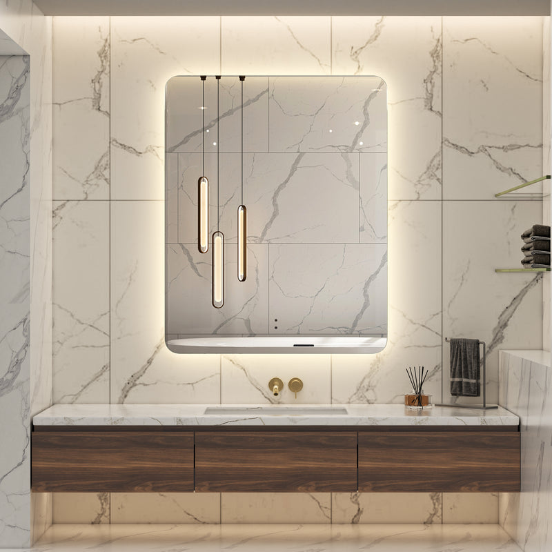 Touchless LED Mirror 800x1000 Rectangular Frameless Backlit LED Mirror TLMR1-80100