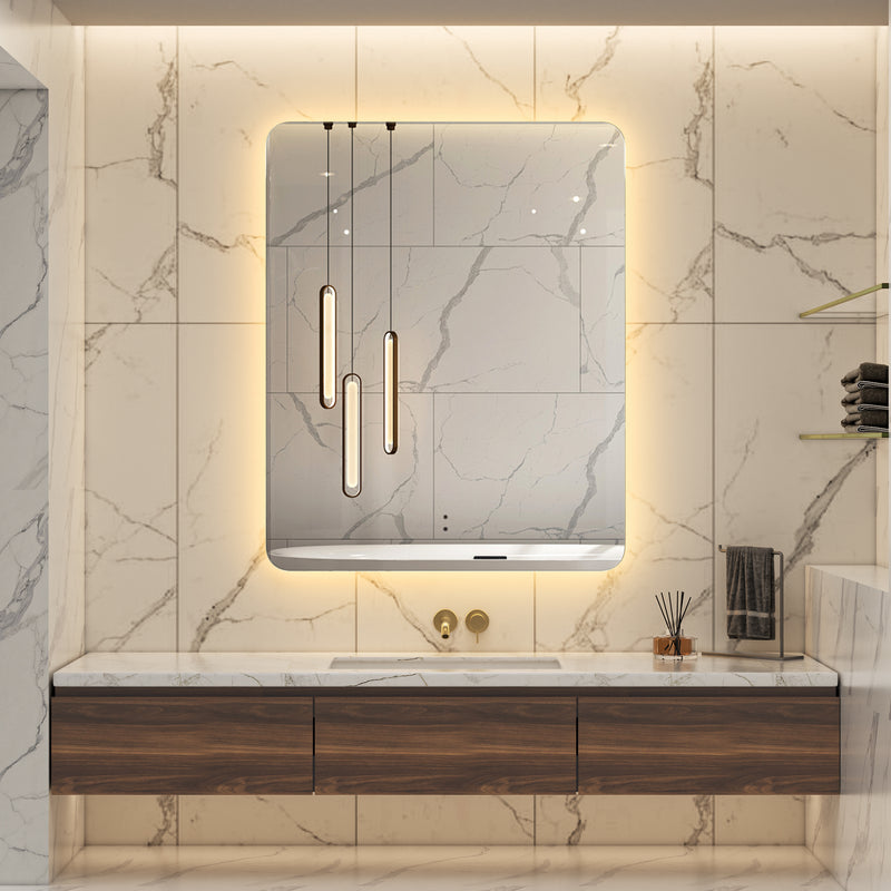 Touchless LED Mirror 800x1000 Rectangular Frameless Backlit LED Mirror TLMR1-80100
