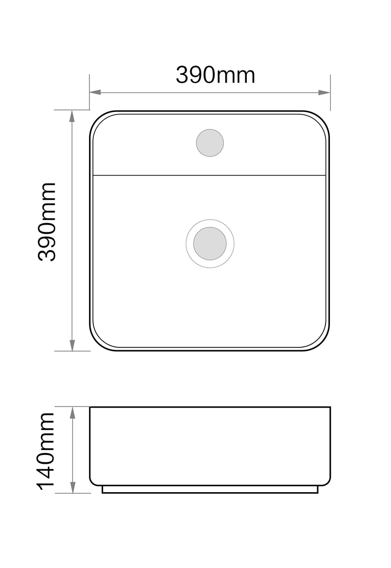 WG60 Gloss White Basin