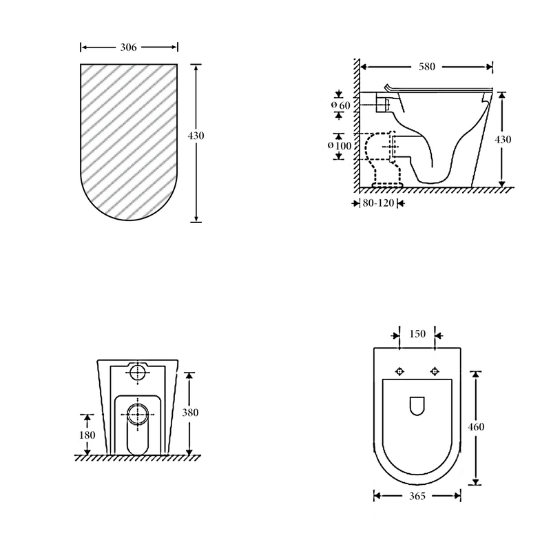 NT-2060 Zurich Tornado-Rimless Floor Pan